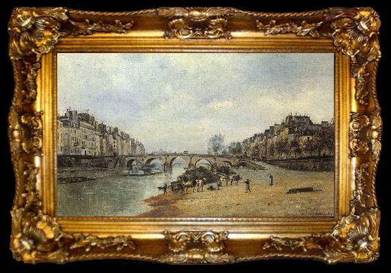 framed  Lepine, Stanislas Quais of the Seine, ta009-2